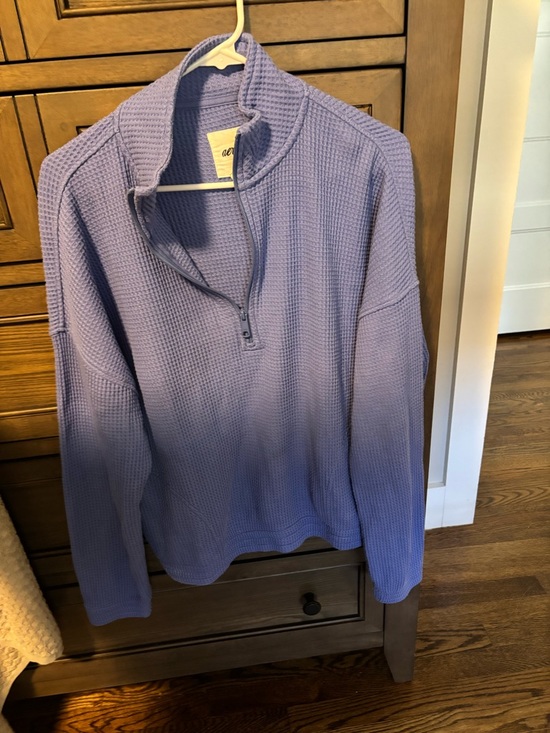 aerie Tops - aerie blue Waffle Half-Zip Pullover Sweater